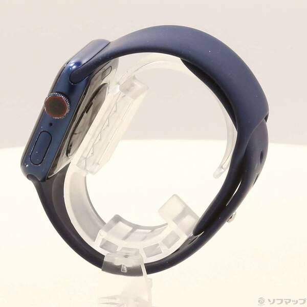 〔中古〕Apple(アップル) Apple Watch Series 6 GPS + Cellular 40mm ブルーアルミニウムケース ディープネイビースポーツバンド〔377-ud〕 |  | 01