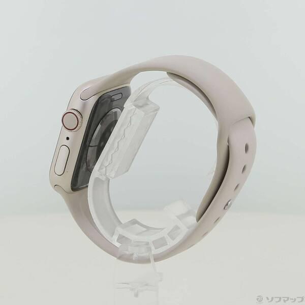 〔中古〕Apple(アップル) Apple Watch Series 7 GPS + Cellular 41mm スターライトアルミニウムケース スターライトスポーツバンド〔196-ud〕 |  | 01