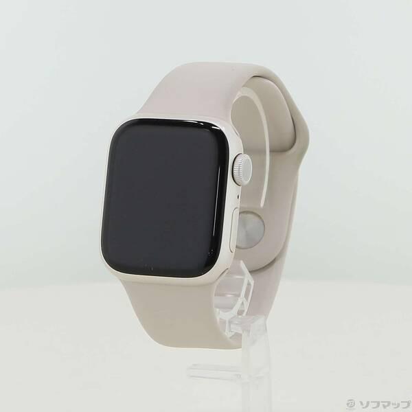 〔中古〕Apple(アップル) Apple Watch Series 8 GPS 41mm スターライトアルミニウムケース スターライトスポーツバンド〔349-ud〕 | 