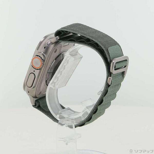 〔中古〕Apple(アップル) Apple Watch Ultra GPS + Cellular 49mm チタニウムケース グリーンアルパインループ〔352-ud〕 |  | 01