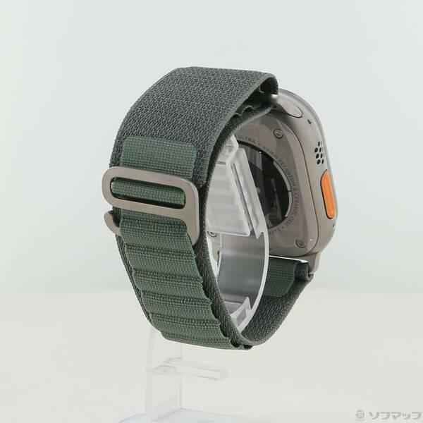 〔中古〕Apple(アップル) Apple Watch Ultra GPS + Cellular 49mm チタニウムケース グリーンアルパインループ〔352-ud〕 |  | 02