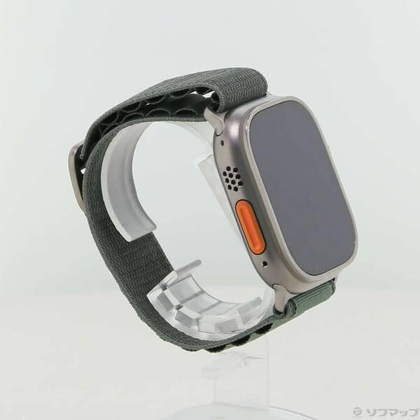 〔中古〕Apple(アップル) Apple Watch Ultra GPS + Cellular 49mm チタニウムケース グリーンアルパインループ〔352-ud〕 |  | 03
