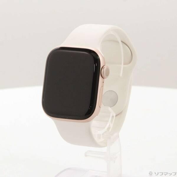 〔中古〕Apple(アップル) Apple Watch Series 10 GPS 42mm ローズゴールドアルミニウムケース ライトブラッシュスポーツバンド〔352-ud〕 | 