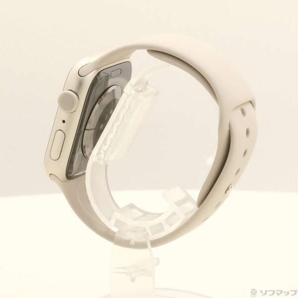 〔中古〕Apple(アップル) Apple Watch Series 8 GPS 45mm スターライトアルミニウムケース スターライトスポーツバンド〔352-ud〕 |  | 01