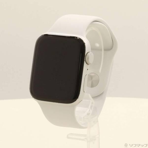 〔中古〕Apple(アップル) Apple Watch SE 第1世代 GPS 44mm シルバーアルミニウムケース ホワイトスポーツバンド〔348-ud〕 | 