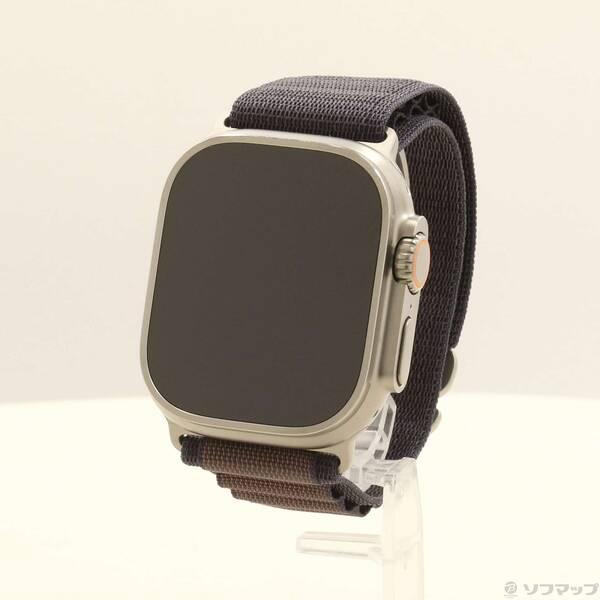 〔中古〕Apple(アップル) Apple Watch Ultra 2 GPS + Cellular 49mm チタニウムケース インディゴアルパインループ〔377-ud〕 | 