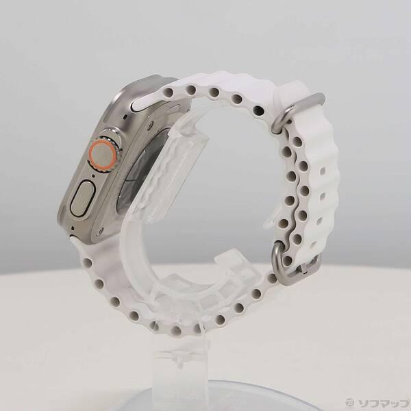 〔中古〕Apple(アップル) Apple Watch Ultra GPS + Cellular 49mm チタニウムケース ホワイトオーシャンバンド〔297-ud〕 |  | 01