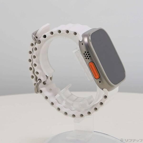 〔中古〕Apple(アップル) Apple Watch Ultra GPS + Cellular 49mm チタニウムケース ホワイトオーシャンバンド〔297-ud〕 |  | 03