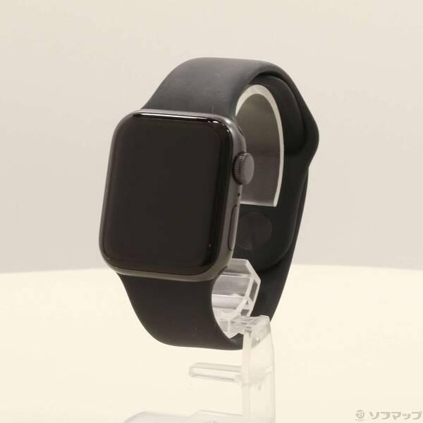 〔中古〕Apple(アップル) Apple Watch SE 第1世代 GPS 40mm スペースグレイアルミニウムケース ブラックスポーツバンド〔276-ud〕 | 