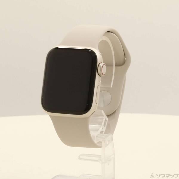 〔中古〕Apple(アップル) Apple Watch SE 第2世代 GPS + Cellular 40mm スターライトアルミニウムケース スターライトスポーツバンド〔262-ud〕 | 