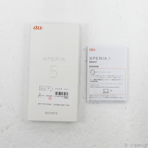 〔中古〕SONY(ソニー) Xperia 5 64GB ブルー SOV41 auロック解除SIMフリー〔349-ud〕 |  | 04