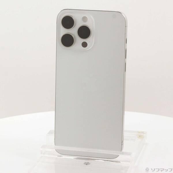 〔中古〕Apple(アップル) iPhone15 Pro Max 256GB ホワイトチタニウム MU6Q3J／A SIMフリー〔377-ud〕 | 