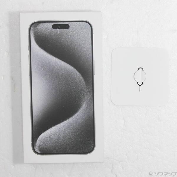 〔中古〕Apple(アップル) iPhone15 Pro Max 256GB ホワイトチタニウム MU6Q3J／A SIMフリー〔377-ud〕 |  | 04