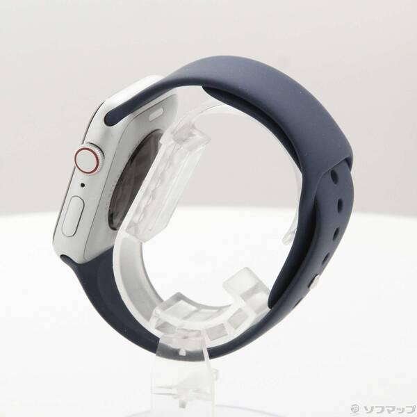 〔中古〕Apple(アップル) Apple Watch SE 第2世代 GPS + Cellular 44mm シルバーアルミニウムケース ストームブルースポーツバンド〔352-ud〕 |  | 01
