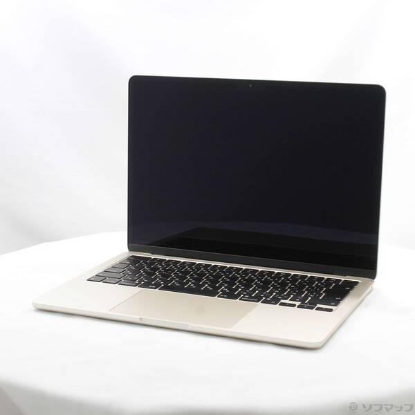 〔中古〕Apple(アップル) MacBook Air 13.6-inch Late-2024 MC8P4J／A Apple M3 8コアCPU_10コアGPU 24GB SSD512GB スターライト 〔15.3 Sequoia〕〔305-ud〕 | 