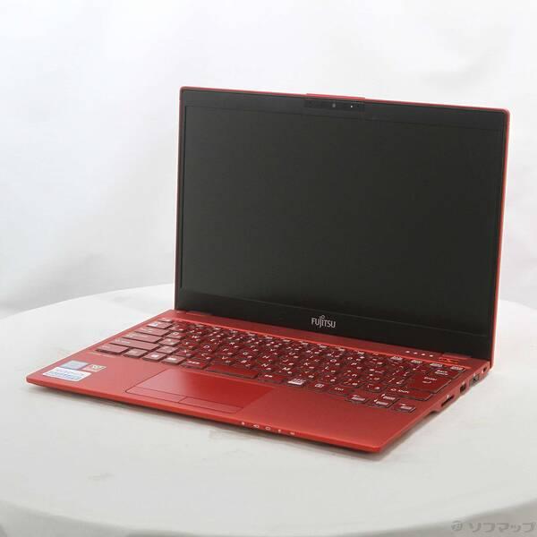 〔中古〕FUJITSU(富士通） LIFEBOOK UH90／C3 FMVU90C3RG ガーネットレッド 〔Windows 10〕〔262-ud〕 | 