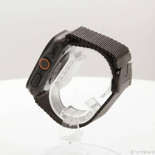 〔中古〕Apple(アップル) Apple Watch Ultra 3 GPS + Cellular 49mm ブラックチタニウムケース ブラックチタニウムミラネーゼループ〔262-ud〕の画像