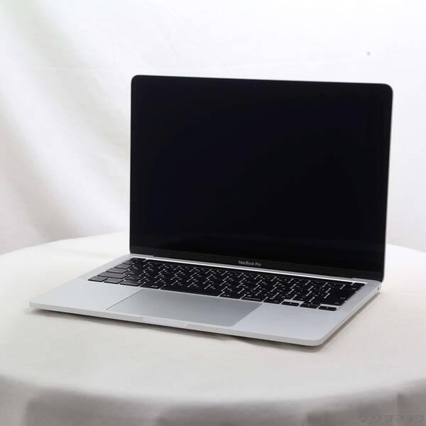 〔中古〕Apple(アップル) MacBook Pro 13.3-inch Late-2020 MYDA2J／A Apple M1 8コアCPU_8コアGPU 8GB SSD256GB シルバー 〔15.3 Sequoia〕〔377-ud〕 | 