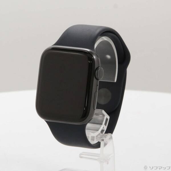〔中古〕Apple(アップル) Apple Watch SE 第1世代 GPS 44mm スペースグレイアルミニウムケース ミッドナイトスポーツバンド〔377-ud〕 | 