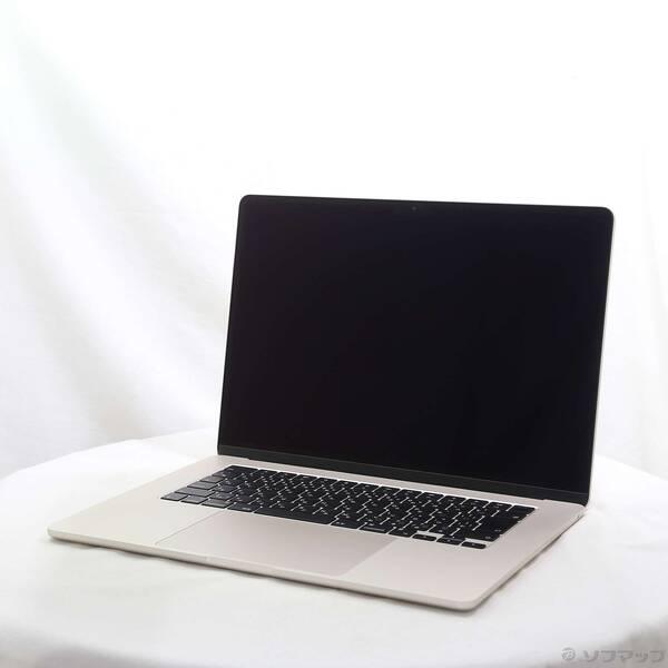 〔中古〕Apple(アップル) MacBook Air 15.3-inch Early-2024 MRYT3J／A Apple M3 8コアCPU_10コアGPU 8GB SSD512GB スターライト 〔15.3 Sequoia〕〔258-ud〕 | 