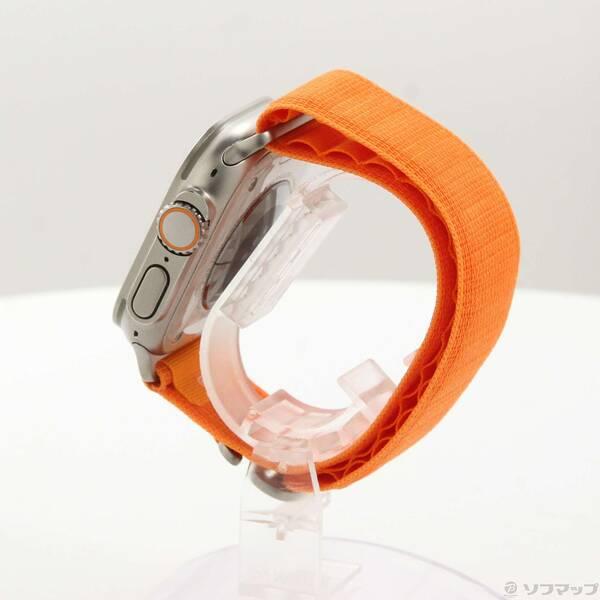 〔中古〕Apple(アップル) Apple Watch Ultra GPS + Cellular 49mm チタニウムケース オレンジアルパインループ〔262-ud〕 |  | 01