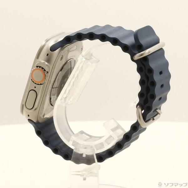 〔中古〕Apple(アップル) Apple Watch Ultra 2 GPS + Cellular 49mm チタニウムケース ブルーオーシャンバンド〔377-ud〕 |  | 01