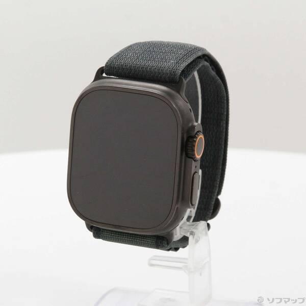 〔中古〕Apple(アップル) 〔展示品〕 Apple Watch Ultra 2 GPS + Cellular 49mm ブラックチタニウムケース ダークグリーンアルパインループ〔198-ud〕 | 