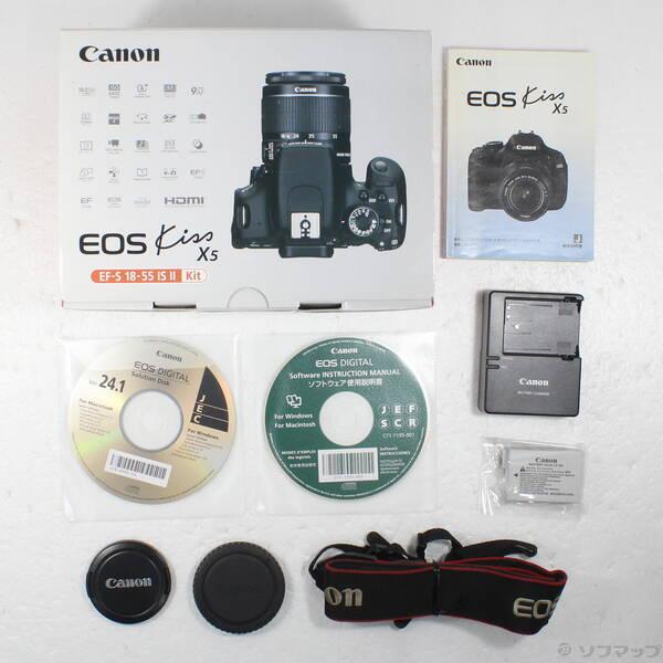 〔中古〕Canon(キヤノン) EOS Kiss X5 EF-S18-55 IS II レンズキット ブラック〔276-ud〕 |  | 05