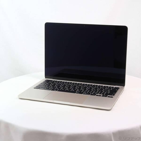 〔中古〕Apple(アップル) MacBook Air 13.6-inch Mid-2022 MLY13J／A Apple M2 8コアCPU_8コアGPU 8GB SSD256GB スターライト 〔26.3 Tahoe〕〔295-ud〕 | 