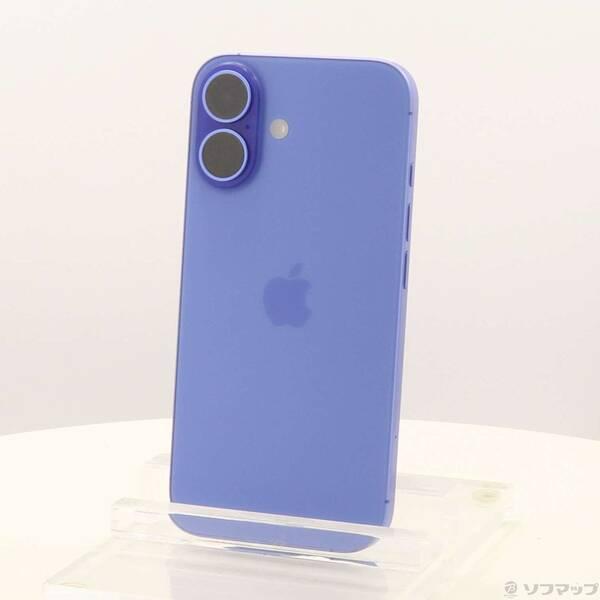 〔中古〕Apple(アップル) iPhone16 256GB ウルトラマリン MYE03J／A SIMフリー〔276-ud〕 | 