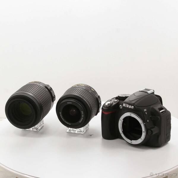〔中古〕Nikon(ニコン) Nikon D3100 18-55／55-200mm Wズームキット(1420万画素／SDXC)〔352-ud〕 | 