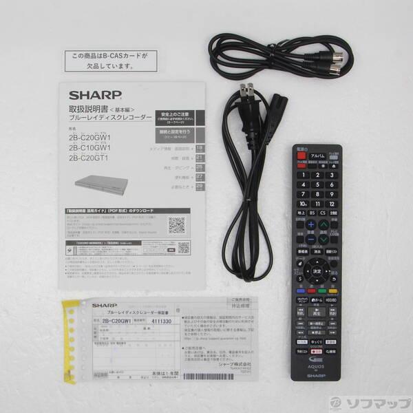〔中古〕SHARP(シャープ) 〔展示品〕 ブルーレイレコーダー AQUOS（アクオス） 2B-C20GW1 ［2TB ／2番組同時録画］〔198-ud〕 |  | 04