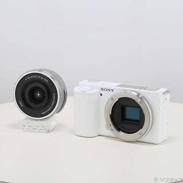 〔中古〕SONY(ソニー) 〔展示品〕 VLOGCAM ZV-E10L パワーズームレンズキット ホワイト〔198-ud〕 | 