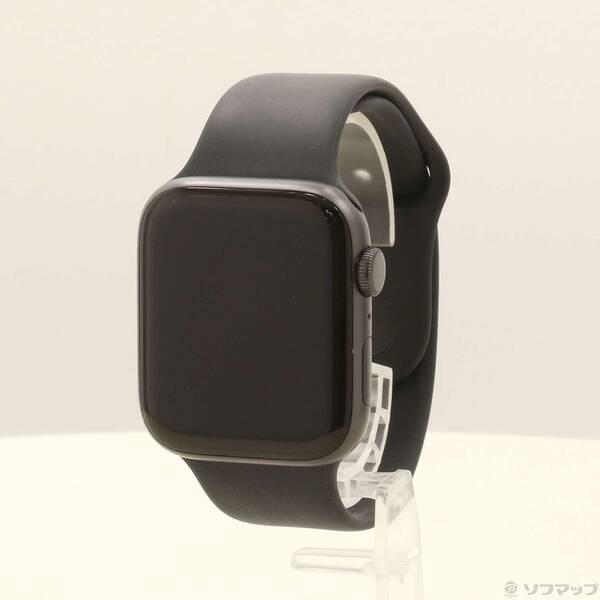 〔中古〕Apple(アップル) Apple Watch SE 第1世代 GPS 44mm スペースグレイアルミニウムケース ブラックスポーツバンド〔377-ud〕 | 
