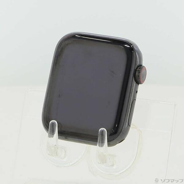 〔中古〕Apple(アップル) Apple Watch Series 5 GPS + Cellular 44mm スペースブラックステンレススチールケース バンド無し〔258-ud〕 | 