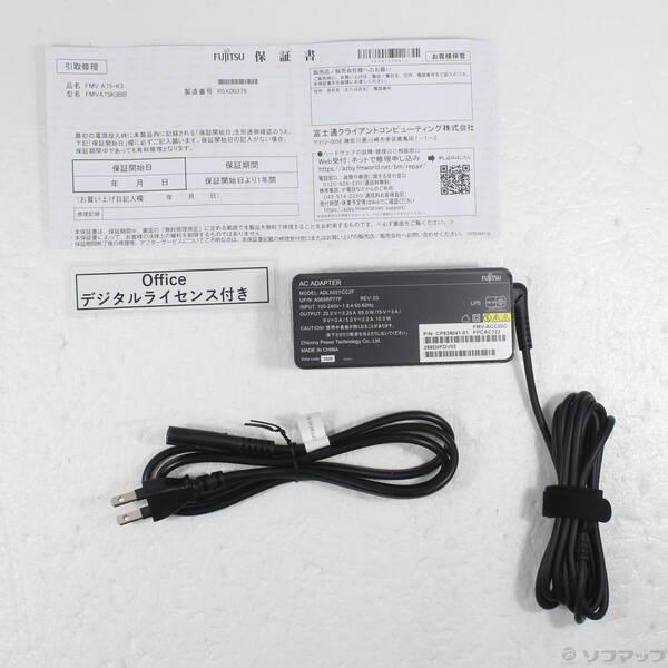 〔中古〕FUJITSU(富士通） 〔展示品〕 FMV Note A A75-K3 FMVA75K3BB ブライトブラック〔349-ud〕 |  | 04