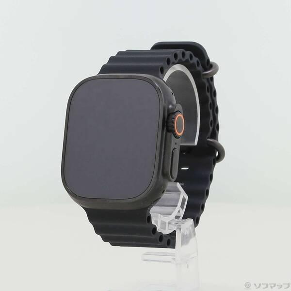 〔中古〕Apple(アップル) Apple Watch Ultra 3 GPS + Cellular 49mm ブラックチタニウムケース ブラックオーシャンバンド〔377-ud〕 | 