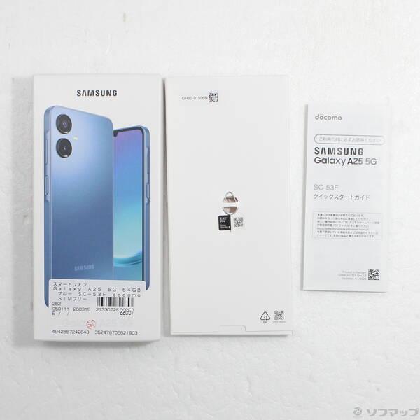 〔中古〕SAMSUNG(サムスン) Galaxy A25 5G 64GB ブルー SC-53F docomoロック解除SIMフリー〔276-ud〕 |  | 04
