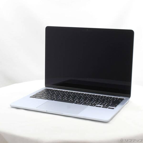 〔中古〕Apple(アップル) MacBook Air 13.6-inch Early-2025 MC6T4J／A Apple M4 10コアCPU_8コアGPU 16GB SSD256GB スカイブルー 〔15.7 Sequoia〕〔258-ud〕 | 