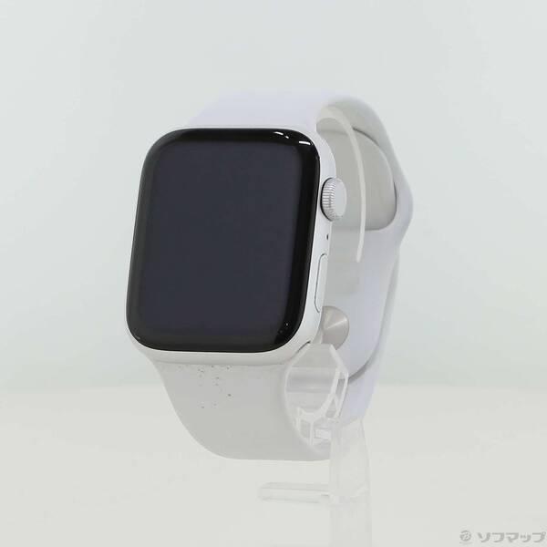 〔中古〕Apple(アップル) Apple Watch SE 第2世代 GPS 44mm シルバーアルミニウムケース ホワイトスポーツバンド〔276-ud〕 | 