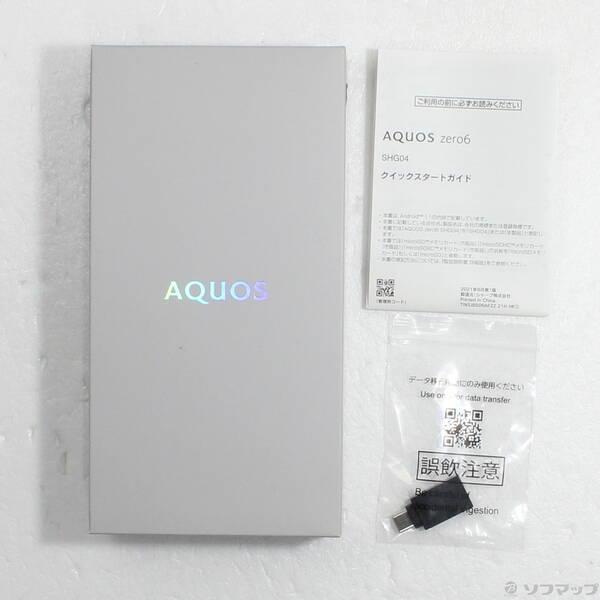 〔中古〕SHARP(シャープ) AQUOS zero6 128GB ホワイト SHG04 au SIMフリー〔349-ud〕 |  | 04