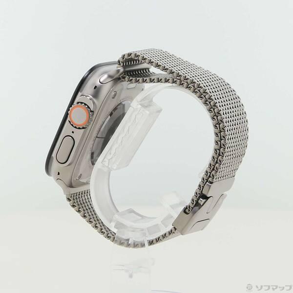 〔中古〕Apple(アップル) Apple Watch Ultra 3 GPS + Cellular 49mm ナチュラルチタニウムケース ナチュラルチタニウムミラネーゼループ〔258-ud〕 |  | 01