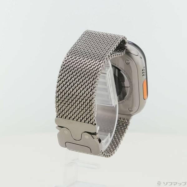 〔中古〕Apple(アップル) Apple Watch Ultra 3 GPS + Cellular 49mm ナチュラルチタニウムケース ナチュラルチタニウムミラネーゼループ〔258-ud〕 |  | 02