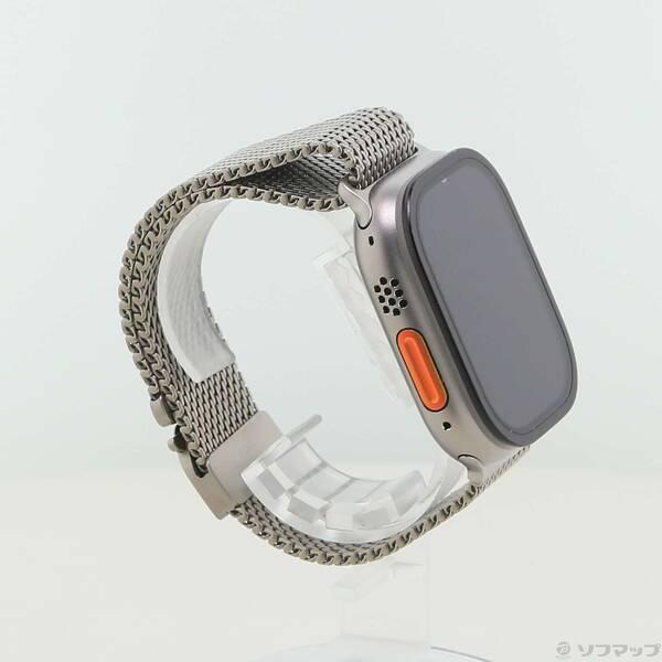 〔中古〕Apple(アップル) Apple Watch Ultra 3 GPS + Cellular 49mm ナチュラルチタニウムケース ナチュラルチタニウムミラネーゼループ〔258-ud〕 |  | 03