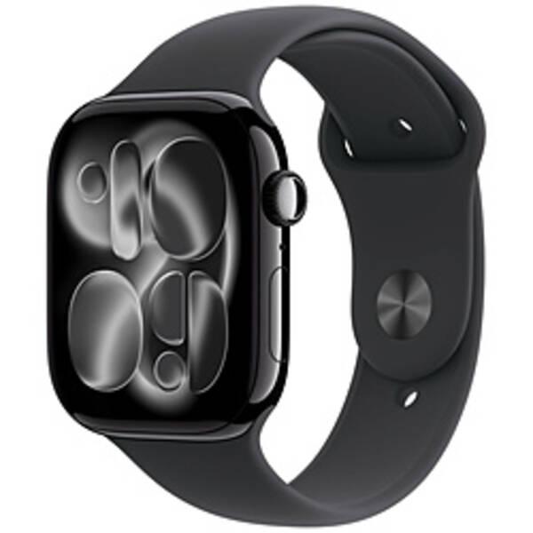 〔中古〕Apple(アップル) Apple Watch Series 11 GPS 46mm ジェットブラックアルミニウムケース ブラックスポーツバンド〔262-ud〕 | 