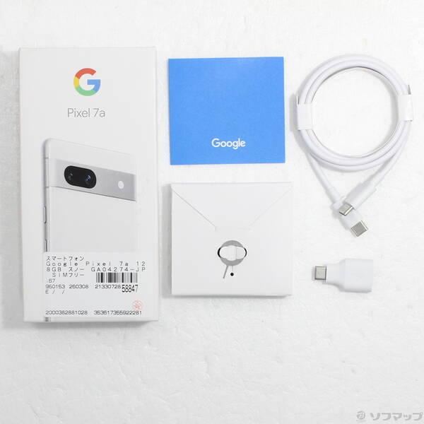 〔中古〕GOOGLE(グーグル) Google Pixel 7a 128GB スノー GA04274-JP SIMフリー〔258-ud〕 |  | 04