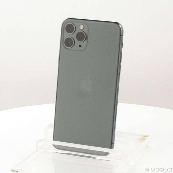 〔中古〕Apple(アップル) iPhone11 Pro 256GB ミッドナイトグリーン NWCC2J／A SIMフリー〔262-ud〕 | 