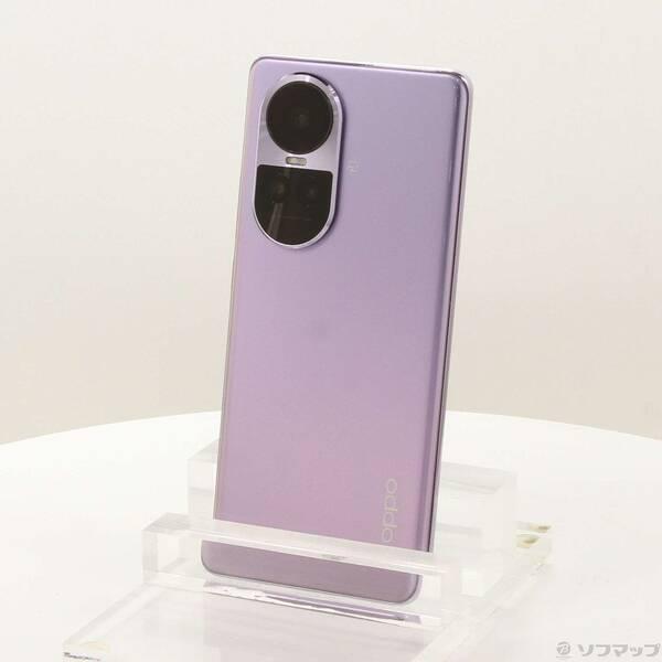 〔中古〕OPPO(オッポ) OPPO Reno10 Pro 5G 256GB グロッシーパープル A302OP Softbank SIMフリー〔276-ud〕 | 