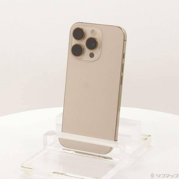 〔中古〕Apple(アップル) iPhone16 Pro 256GB デザートチタニウム MYN23J／A SIMフリー〔269-ud〕 | 