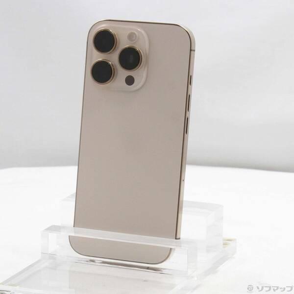 〔中古〕Apple(アップル) iPhone16 Pro 128GB デザートチタニウム MYMX3J／A SIMフリー〔297-ud〕 | 